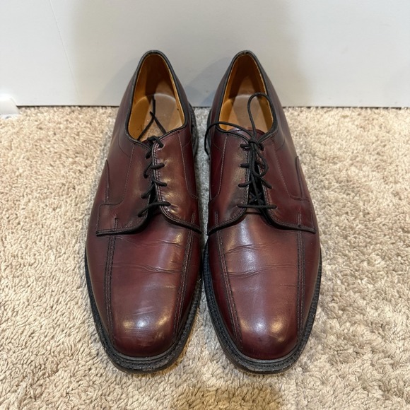 Allen Edmonds Hillcrest Shoes Mens Size 10 Brown Leather Apron Toe Derby USA main image 5